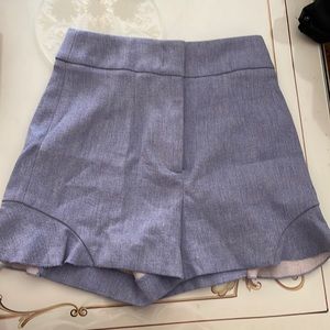 Zara shorts with frill at hem